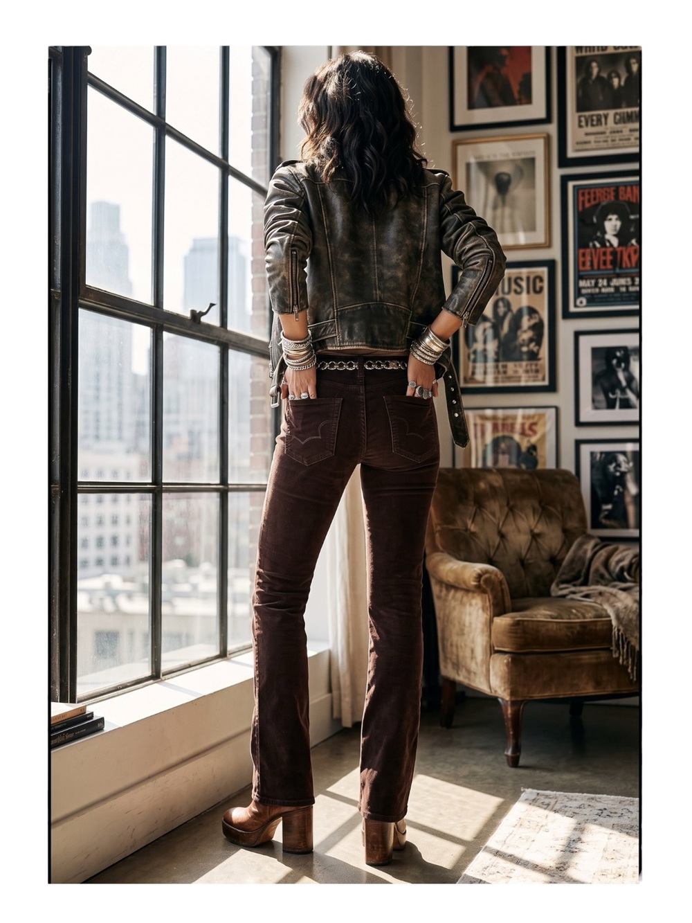 Y2K: new Big Star ✪ Mia Baby Wale Cord Bootcut Jeans ✪ Chocolate ✪ 28 30 31 USA